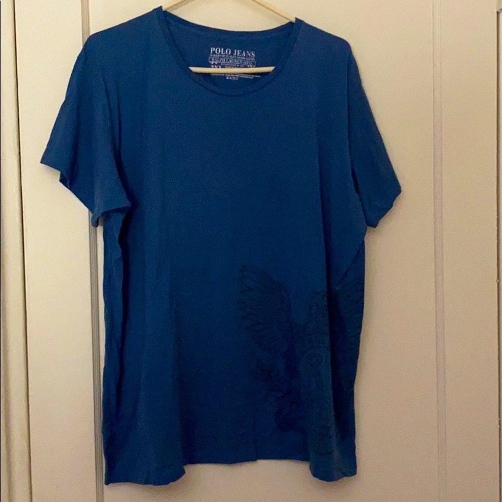 Vintage polo jeans blue tee shirt size: XXL